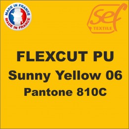 Vinyle thermocollant PU FlexCut X Sunny Yellow 06