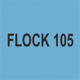 Vinyle thermocollant aspect et toucher velours Flock 105 Bleu Ciel