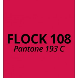Vinyle thermocollant aspect et toucher velours Flock 108 Rouge