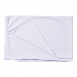 Couverture de bébé blanche 100% polyester 101 x 76 cm