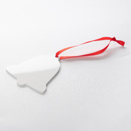 Décoration de Noël à suspendre en plastique forme Cloche 11,8 x 11,8 cm (vendu à l'unité)