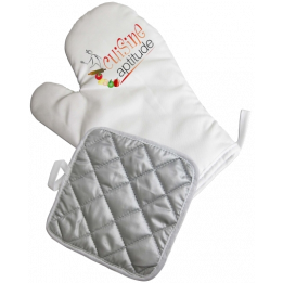 Kit gant et manique de cuisine pour sublimation (vendu à l'unité)