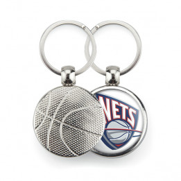 Lot de 100 porte-clés métalliques "MTK" Basket-ball