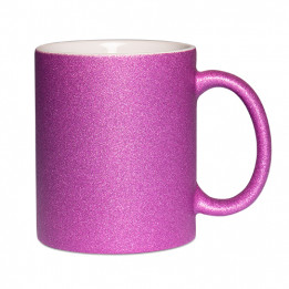 Mug en céramique Glitter (pailletés) violet Ø 80 mm