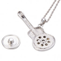 Collier avec pendentif guitare pour sublimation