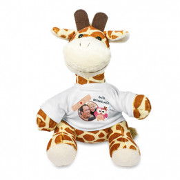 Peluche girafe H 22 cm (vendu à l'unité)