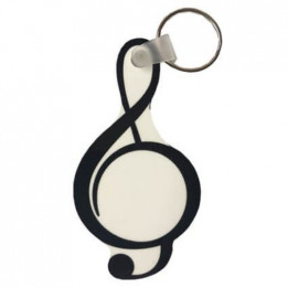 Porte-clé en plastique clé de sol