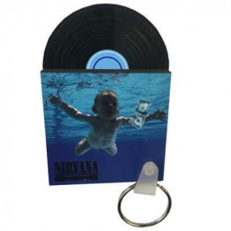 Porte-clé en plastique disque vinyle