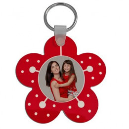 Porte-clé en plastique fleur
