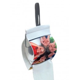 Porte papier toilette en tissu sublimable 14 x 21 cm