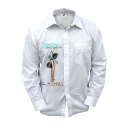 Chemise homme blanche manches longues 230 gr/m² - 4 tailles