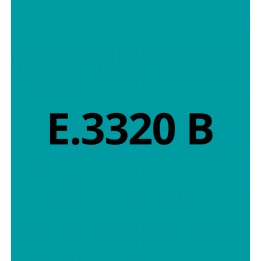 E3320B Bleu Turquoise brillant - Vinyle adhésif Ecotac - Durabilité jusqu'à 6 ans