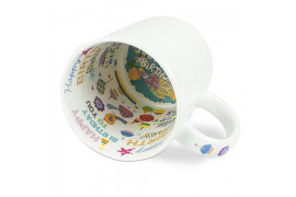 Mug à thème Happy Birthday céramique traité 100% polyester 