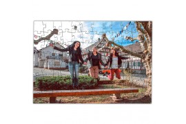 Puzzle en bois 25 x 36 cm avec 150 pièces ép. 3 mm