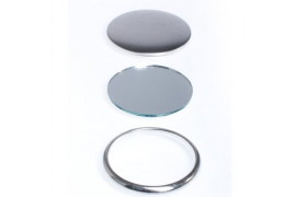 100 badges miroir 50 mm / 75 mm