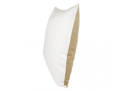 Housse de coussin bicolore moka 40 x 40 cm surface structurée (vendu à l'unité)