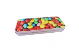 Boite rose en aluminium type plumier 18,7 x 7,7 cm (vendu à l'unité)