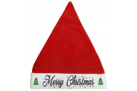 Bonnet de Noël adulte 28 x 32,5 cm (vendu à l'unité)