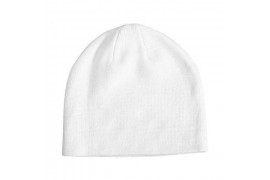 Bonnet blanc en tissu 50% coton / 50% polyester (vendu à l'unité)