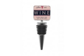 Bouchon pour bouteille de vin avec plaque alu rectangulaire