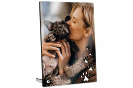 Cadre photo en MDF modèle CHIEN 13 x 18 cm (vendu à l'unité)