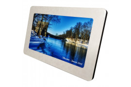 Cadre photo en MDF rectangulaire 30 x 20 cm légèrement bombé effet cristal