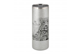 Canette en acier inoxydable Glitter argent 580 ml avec bouchon étanche (vendu à l'unité)