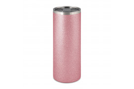 Canette en acier inoxydable Glitter rose 580 ml avec bouchon étanche (vendu à l'unité)