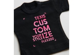 Flex PU 90 microns Hexis FLEX288 Rose Pailleté
