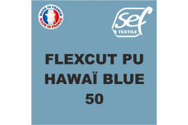 Vinyle thermocollant PU FlexCut X Bleu Hawaï 50