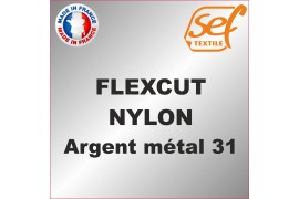 PU FlexCut Nylon Argent Métal 31