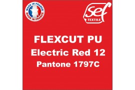 Vinyle thermocollant PU FlexCut Electric Red 12