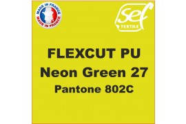 Vinyle thermocollant PU FlexCut Vert Fluo 27