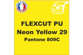 Vinyle thermocollant PU FlexCut X Jaune Fluo 29