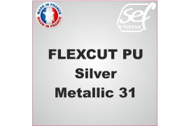 Vinyle thermocollant PU FlexCut X Silver Metallic 31