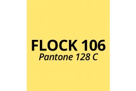 Vinyle thermocollant aspect et toucher velours Flock 106 Jaune