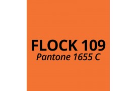 Vinyle thermocollant aspect et toucher velours Flock 109 Orange
