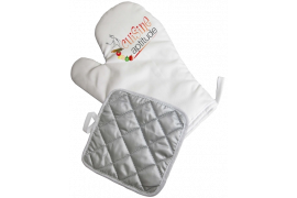 Kit gant et manique de cuisine pour sublimation (vendu à l'unité)