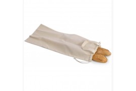 Sac à pain coton bio KI0254 fermeture coulissante avec cordelette 70 x 29 cm (vendu à l'unité)
