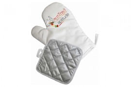 Kit gant et manique de cuisine pour sublimation (vendu à l'unité)