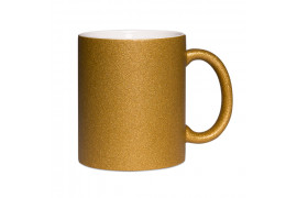 Mug en céramique Glitter (pailletés) or foncé Ø 80 mm