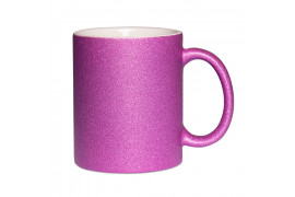 Mug en céramique Glitter (pailletés) violet Ø 80 mm