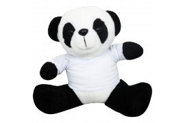 Peluche Panda avec mini tee-shirt (vendu à l'unité)