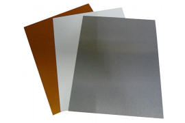Plaque en aluminium 30,5 x 61 cm épaisseur 0,7 mm - 2 coloris