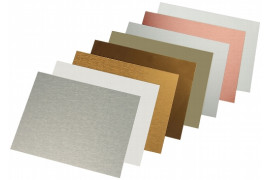 Plaque en aluminium 15 x 20 cm épaisseur 0,5 mm - 7 coloris (vendu à l'unité)