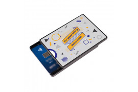Porte-carte bancaire avec protection RFID pour 6 cartes maximum 