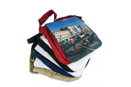 Grand sac à bandoulière couleur VENISE 270 x 270 x 80 mm  avec rabat interchangeable (vendu à l'unité)