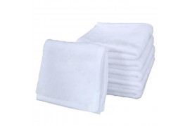 Serviette de toilette 30 x 30 cm avec recto polyester pour sublimation et verso coton (vendu à l'unité)