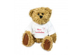 Peluche ours brun Teddy H 18 cm (vendu à l'unité)