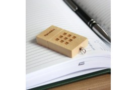 Clé USB rectangulaire en bois d'étable - Mémoire 8 Go